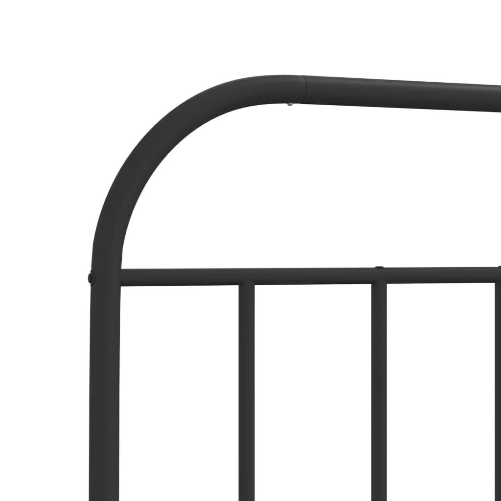 Cabeceira de cama 120 cm metal preto