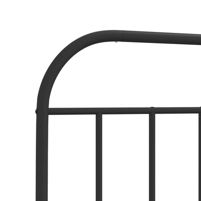 Cabeceira de cama 120 cm metal preto