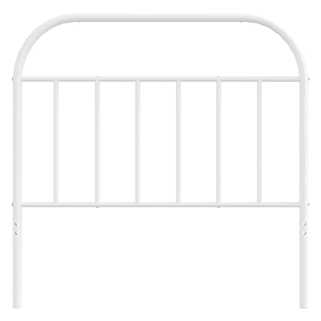 Cabeceira de cama 100 cm metal branco