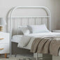 Cabeceira de cama 100 cm metal branco