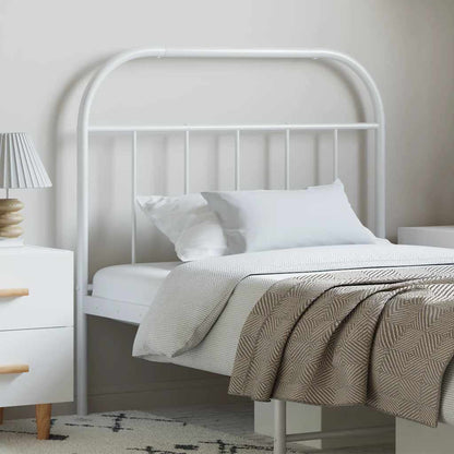 Cabeceira de cama 100 cm metal branco