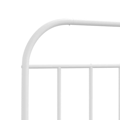 Cabeceira de cama 180 cm metal branco