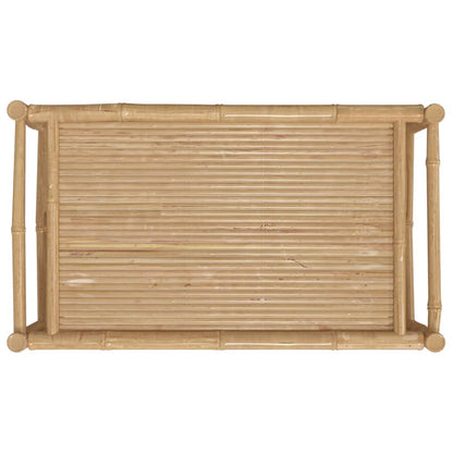 Mesa de centro para jardim 100x55x33 cm bambu