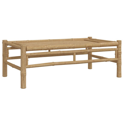 2pcs conj. lounge de jardim bambu c/ almofadões cinzento-escuro