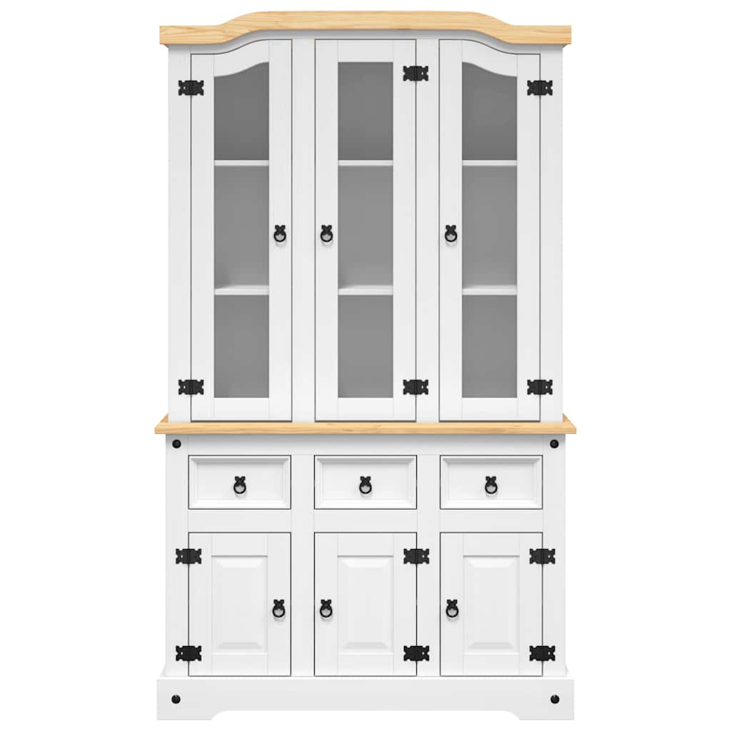 Armário alto Corona pinho mexicano maciço branco