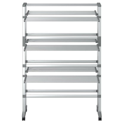 Estendal de roupa com rodas 89x64x129 cm alumínio