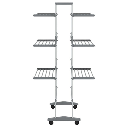 Estendal de roupa com rodas 89x64x129 cm alumínio