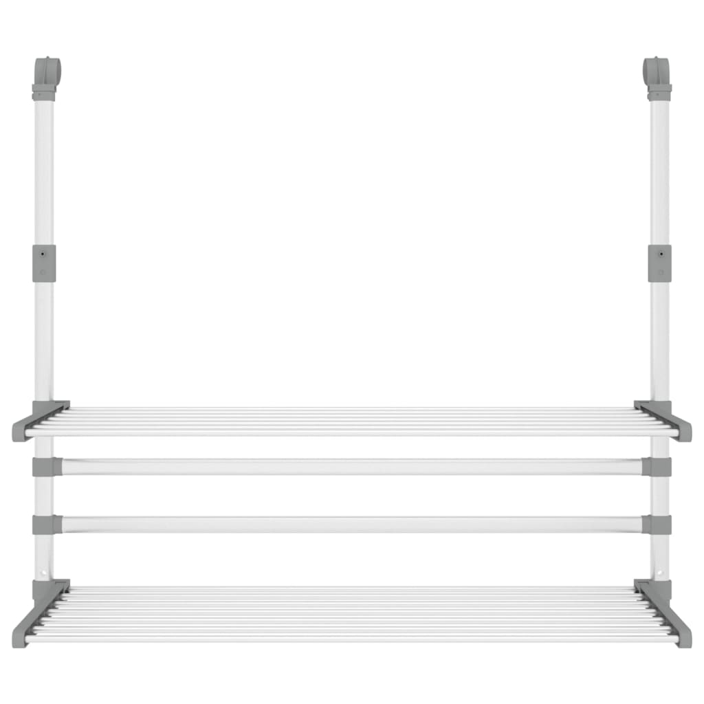 Estendal para varanda 89x25x(60-95) cm alumínio