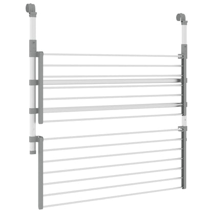 Estendal para varanda 89x25x(60-95) cm alumínio