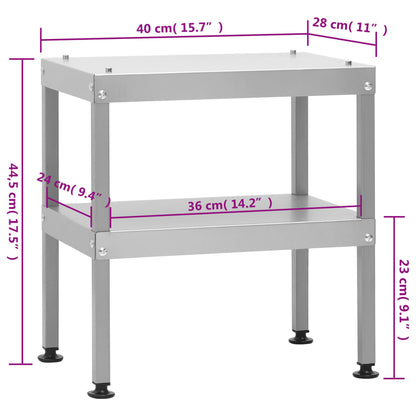 Mesa para forno defumador 40x28x44,5 cm aço galvanizado