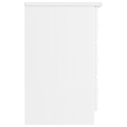 Mesa de cabeceira ALTA 41x35x55,5 cm pinho maciço branco