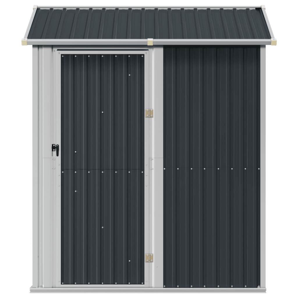Abrigo de jardim antracite 192x152,5x237 cm aço galvanizado