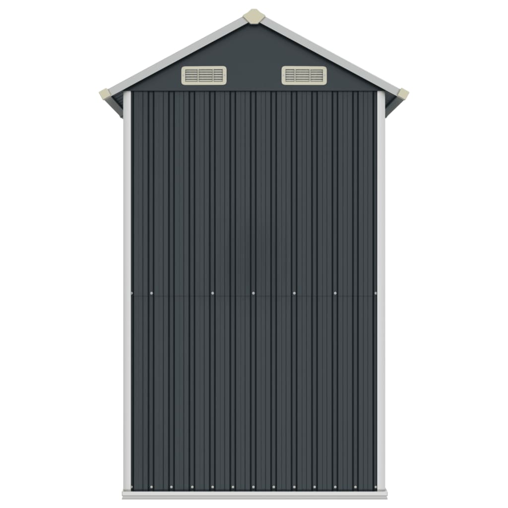 Abrigo de jardim antracite 192x152,5x237 cm aço galvanizado