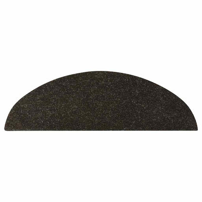 Tapetes de escada adesivos 10 pcs 56x17x3 cm antracite