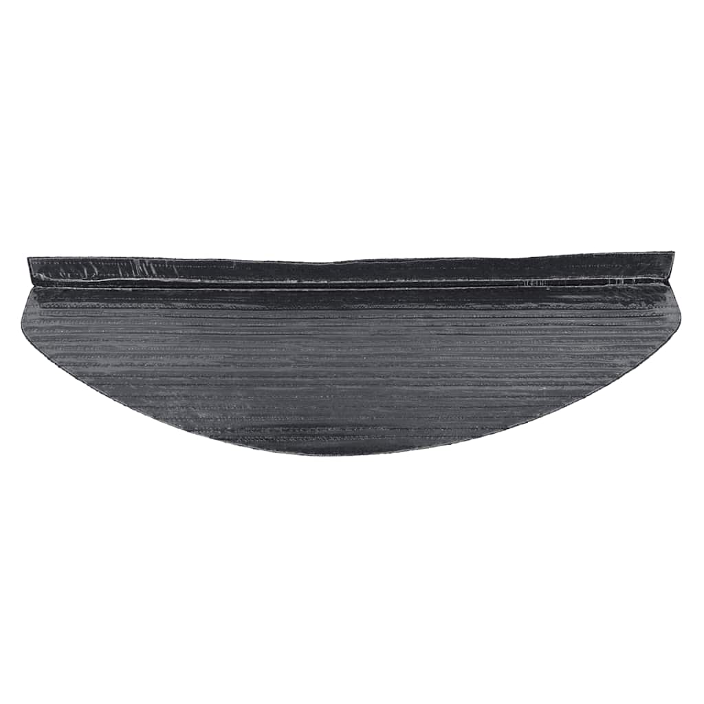 Tapetes de escada adesivos 10 pcs 65x22,5x3,5 cm antracite