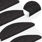 Tapetes de escada adesivos 10 pcs 65x22,5x3,5 cm antracite