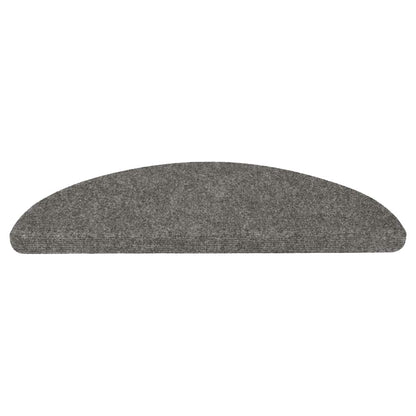 Tapetes de escada adesivos 10 pcs 56x17x3 cm cinzento