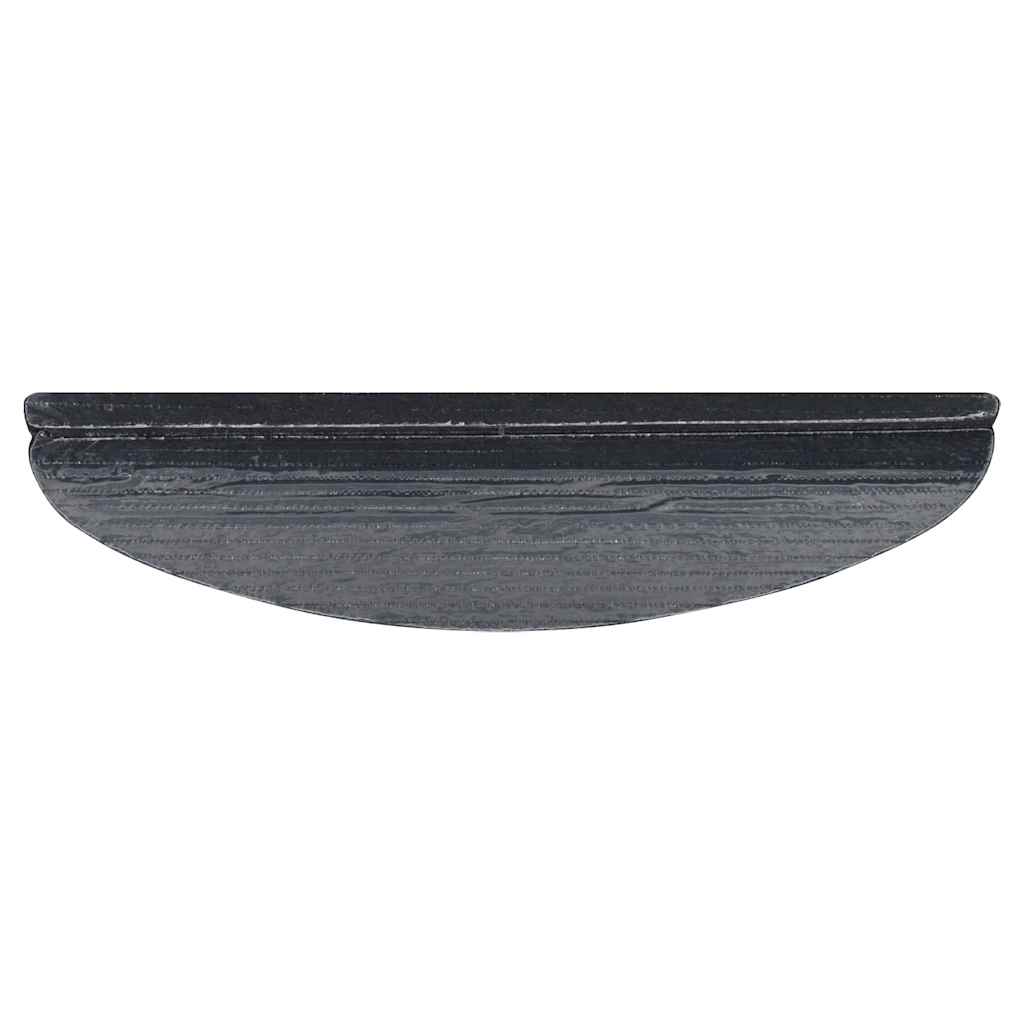 Tapetes de escada adesivos 10 pcs 56x17x3 cm cinzento