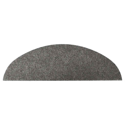 Tapetes de escada adesivos 10 pcs 56x17x3 cm cinzento