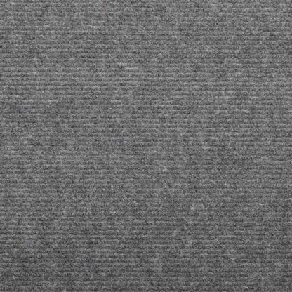Tapetes de escada adesivos 10 pcs 56x17x3 cm cinzento