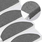 Tapetes de escada adesivos 10 pcs 65x22,5x3,5 cm cinzento