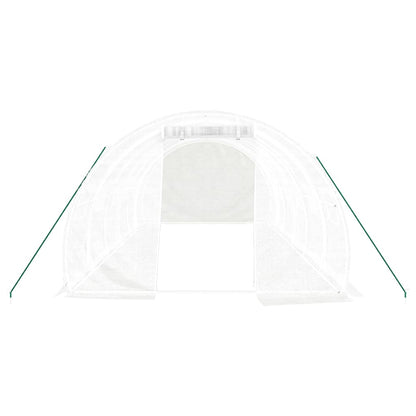 Estufa com estrutura de aço 18 m² 6x3x2 m branco