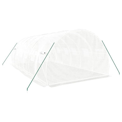 Estufa com estrutura de aço 18 m² 6x3x2 m branco