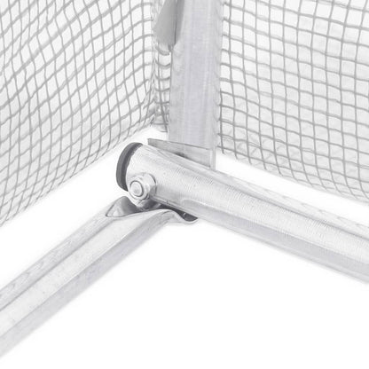 Estufa com estrutura de aço 66 m² 22x3x2 m branco