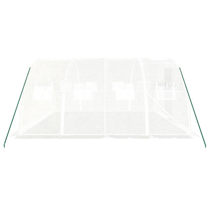 Estufa com estrutura de aço branca 16 m² 4x4x2 m