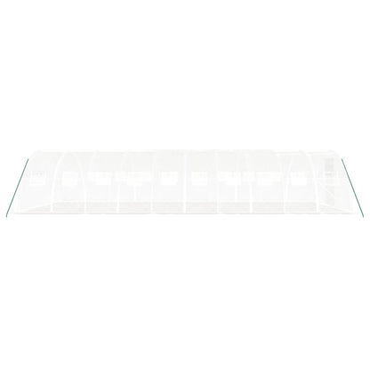 Estufa com estrutura de aço 40 m² 10x4x2 m branco