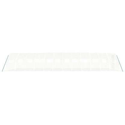 Estufa com estrutura de aço 48 m² 12x4x2 m branco