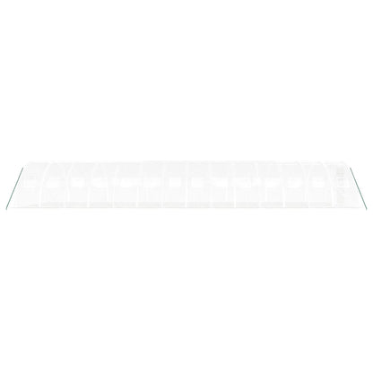 Estufa com estrutura de aço 56 m² 14x4x2 m branco