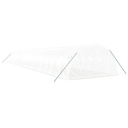 Estufa com estrutura de aço 80 m² 20x4x2 m branco