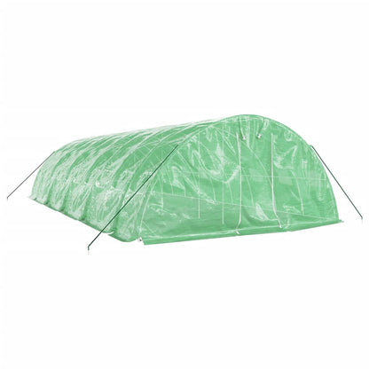 Estufa com estrutura de aço 50 m² 10x5x2,3 m verde