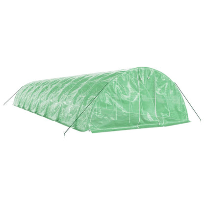 Estufa com estrutura de aço 80 m² 16x5x2,3 m verde