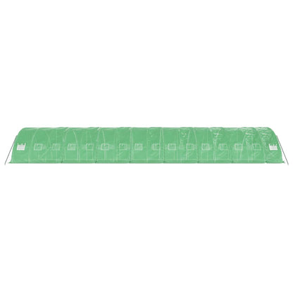Estufa com estrutura de aço 80 m² 16x5x2,3 m verde