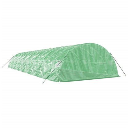 Estufa com estrutura de aço 80 m² 16x5x2,3 m verde