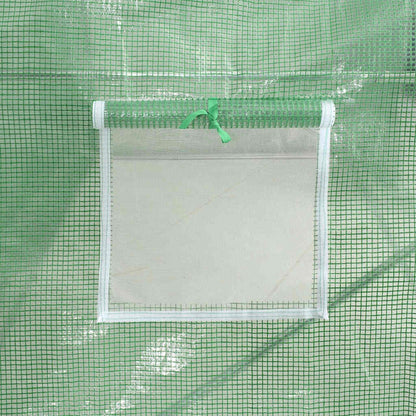 Estufa com estrutura de aço verde 24 m² 6x4x2,85 m