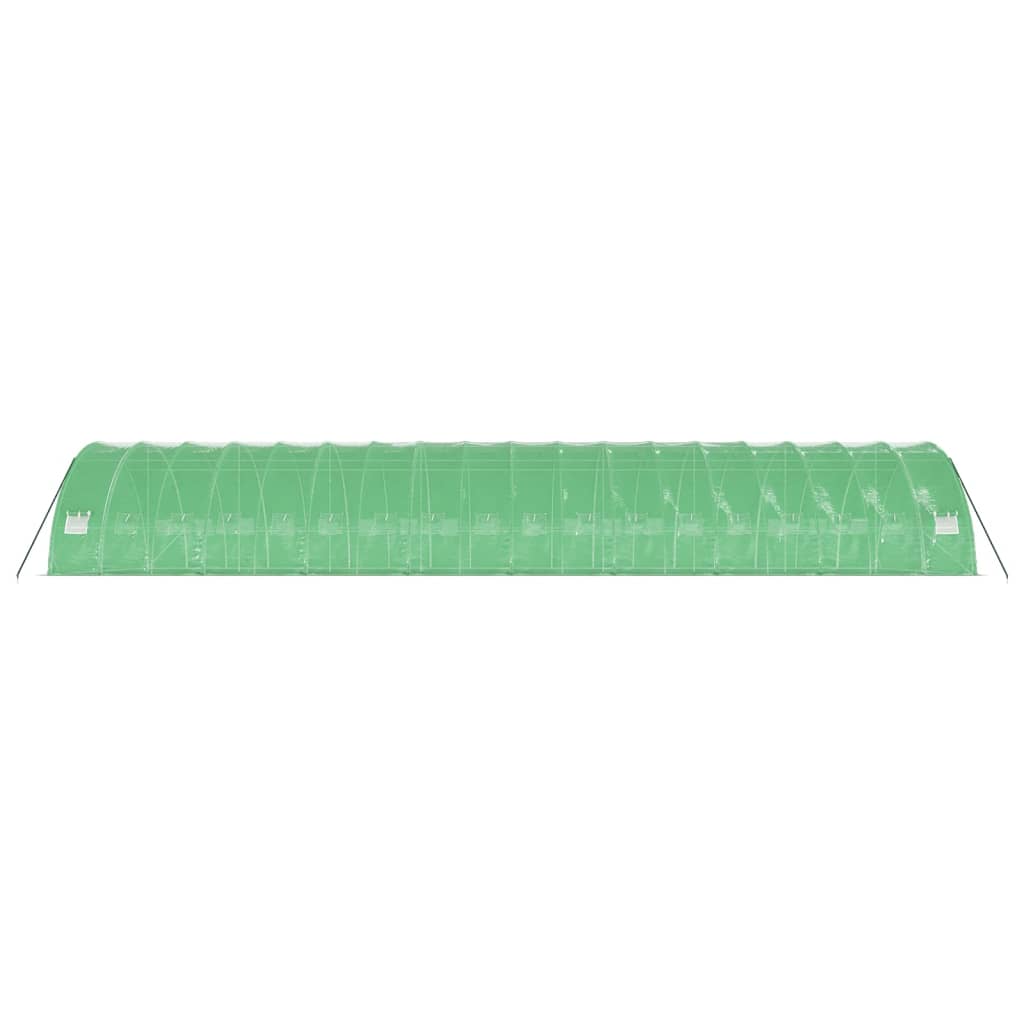 Estufa com estrutura de aço 108 m² 18x6x2,85 m verde