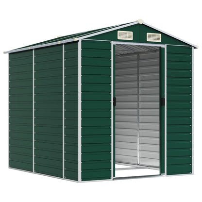 Abrigo de jardim verde 191x215x198 cm aço galvanizado