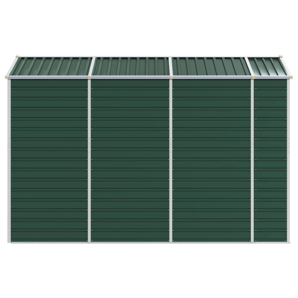 Abrigo de jardim verde 191x300x198 cm aço galvanizado