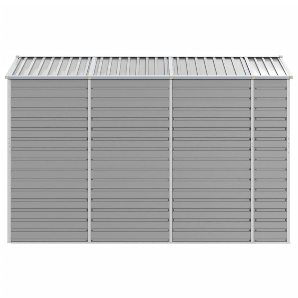 Abrigo de jardim cinza claro 191x300x198 cm aço galvanizado