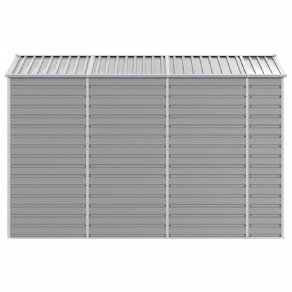 Abrigo de jardim cinza claro 191x300x198 cm aço galvanizado