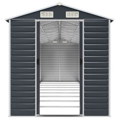 Abrigo de jardim 191x810x198 cm aço galvanizado antracite