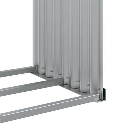 Suporte de lenha 120x45x210 cm aço galvanizado verde