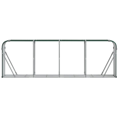 Suporte para lenha verde 300x45x100 cm Aço galvanizado