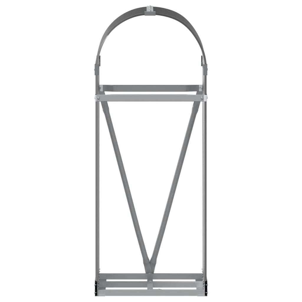 Suporte para lenha 40x45x100 cm Antracite Aço galvanizado