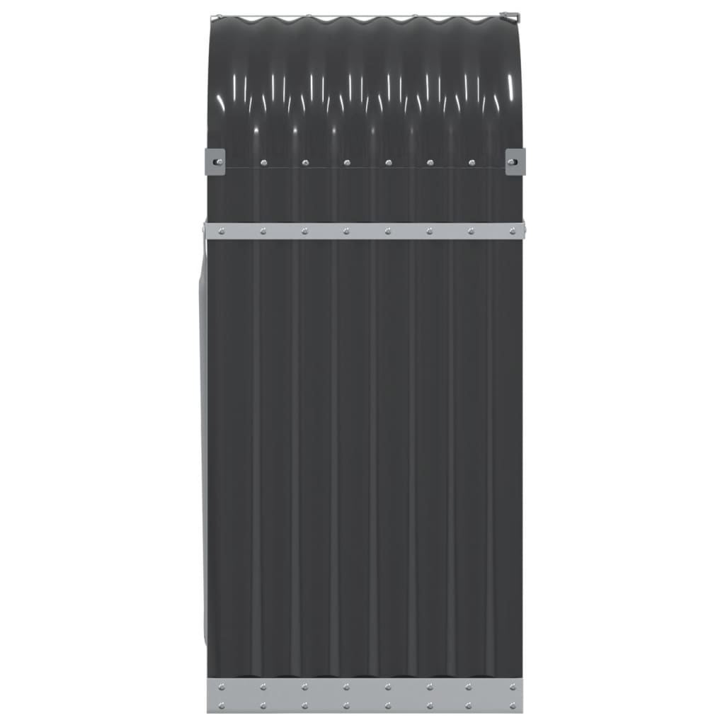 Suporte para lenha 40x45x100 cm Antracite Aço galvanizado