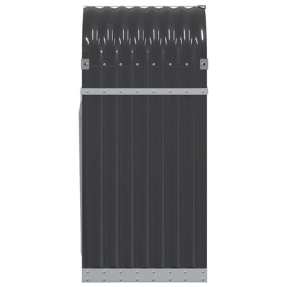 Suporte para lenha 40x45x100 cm Antracite Aço galvanizado