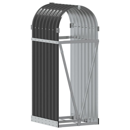 Suporte para lenha 40x45x100 cm Antracite Aço galvanizado